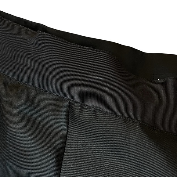 WHBM Graphic Floral Printed Midi Skirt Matte Satin Full Pockets Black White 16W - Picture 11 of 11